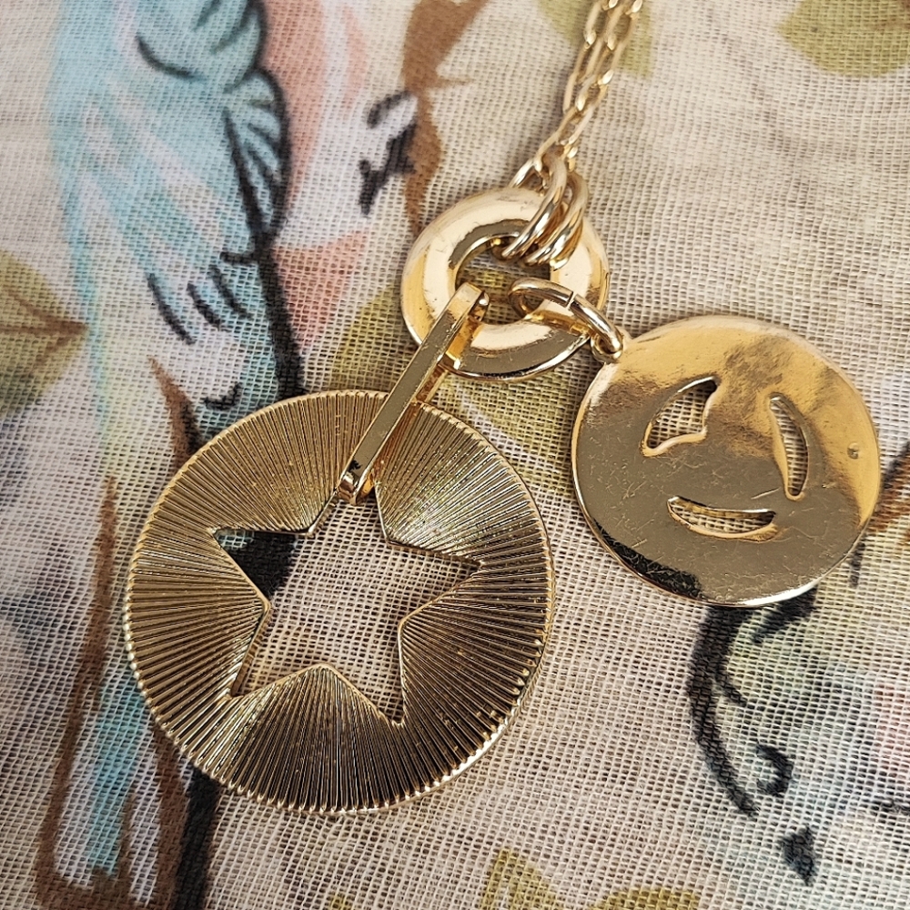 Solid Gold Rock Star Bcbg Generation Gold Tone Rh… - image 7